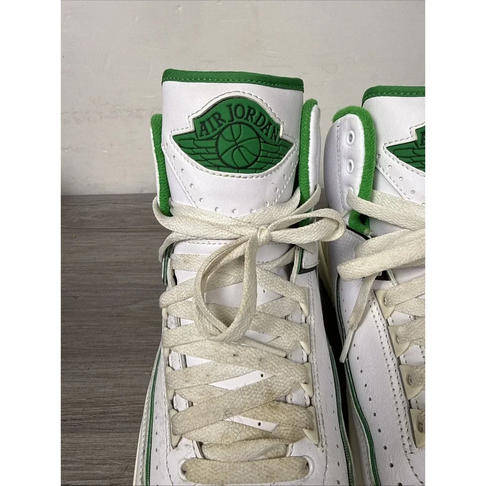 Air Jordan 2 Retro Men's Size 10 'Lucky Green' White DR8884-103